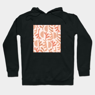 Contemporary collage terracotta seamless pattern. Abstract shapes. Trendy hand drawn textures. Hoodie